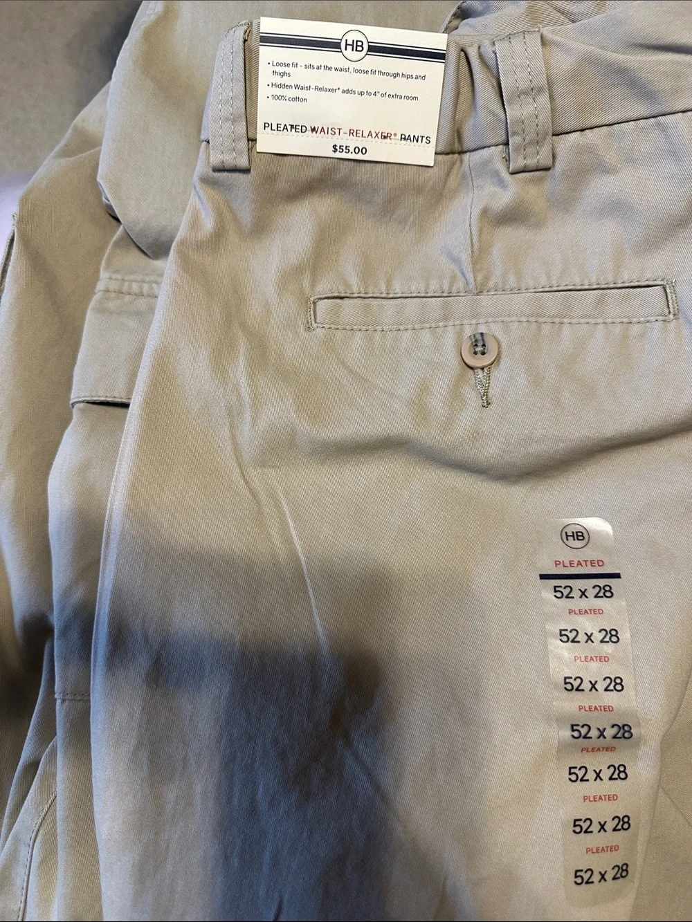 Harbor Bay Men's Cargo Pants in Tan